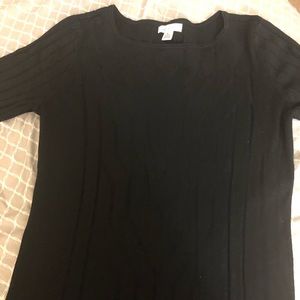 Liz Claiborne Black Cable knit sweater slim fit